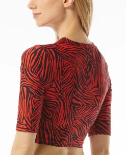 Michael Kors Women's Zip-Front Cropped Rash Guard -ADIDAS Shop 22533611 fpx