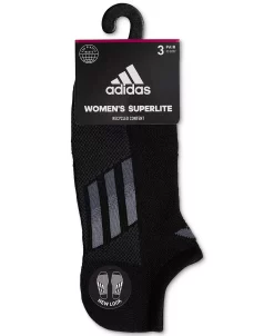 ADIDAS Women's 3-Pk. Superlite Three-Stripe No-Show Socks 16 ADIDAS Women's 3-Pk. Superlite Three-Stripe No-Show Socks -ADIDAS Shop 22534551 fpx