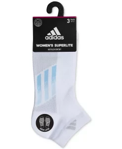 ADIDAS Women's 3-Pk. Superlite Three-Stripe Low Cut Socks 19 ADIDAS Women's 3-Pk. Superlite Three-Stripe Low Cut Socks -ADIDAS Shop 22541230 fpx