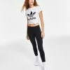 ADIDAS Women's Trefoil Logo T-Shirt & Full-Length Leggings
