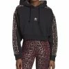 ADIDAS Women's Animal-Trim Logo-Print Cotton Hoodie 2 ADIDAS Women's Animal-Trim Logo-Print Cotton Hoodie -ADIDAS Shop 22682998 fpx