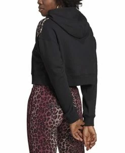 ADIDAS Women's Animal-Trim Logo-Print Cotton Hoodie -ADIDAS Shop 22682999 fpx