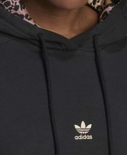 ADIDAS Women's Animal-Trim Logo-Print Cotton Hoodie -ADIDAS Shop 22683000 fpx