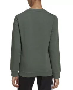 ADIDAS Women's 3-Stripe Cotton Fleece Crewneck Sweatshirt -ADIDAS Shop 22693587 fpx