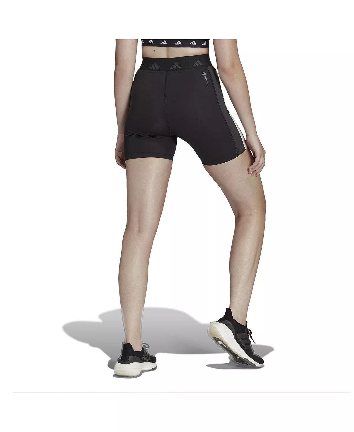 ADIDAS Women's Hyperglam Training Techfit Short Leggings 4 ADIDAS Women's Hyperglam Training Techfit Short Leggings - Image 2