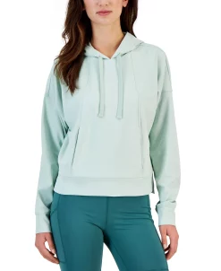 ID Ideology Women's Drop-Shoulder Pouch-Pocket Hoodie, Created For Macy's