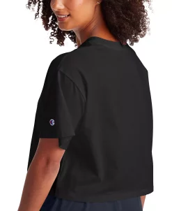 Champion Women's Logo Cropped T-Shirt -ADIDAS Shop 22783381 fpx