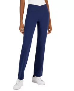 ID Ideology Women's Crisscross-Waist Flared Pants, Created For Macy's -ADIDAS Shop 22916604 fpx