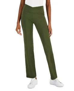 ID Ideology Women's Crisscross-Waist Flared Pants, Created For Macy's -ADIDAS Shop 22916605 fpx