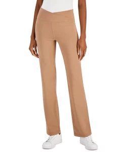 ID Ideology Women's Crisscross-Waist Flared Pants, Created For Macy's -ADIDAS Shop 22916606 fpx