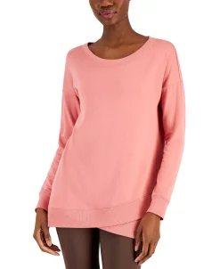 ID Ideology Women's French Terry Tulip-Hem Sweatshirt, Created For Macy's 13 ID Ideology Women's French Terry Tulip-Hem Sweatshirt, Created For Macy's -ADIDAS Shop 22923039 fpx