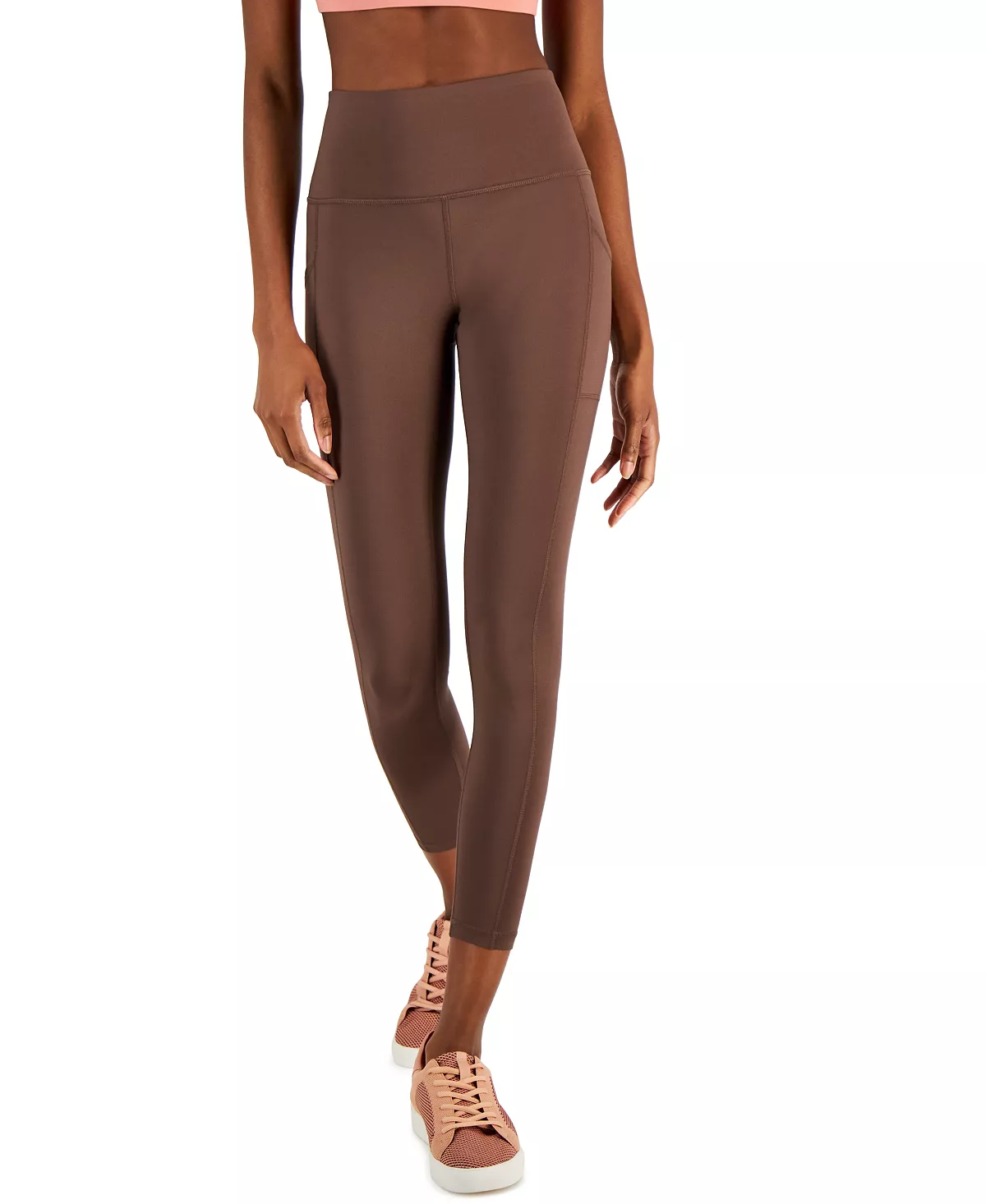 ID Ideology Women's Compression Pocket Full-Length Leggings, Created For Macy's 8 ID Ideology Women's Compression Pocket Full-Length Leggings, Created For Macy's - Image 6
