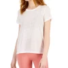 ID Ideology Women's Relaxed Short-Sleeve Mesh Tee, Created For Macys -ADIDAS Shop 22928220 fpx