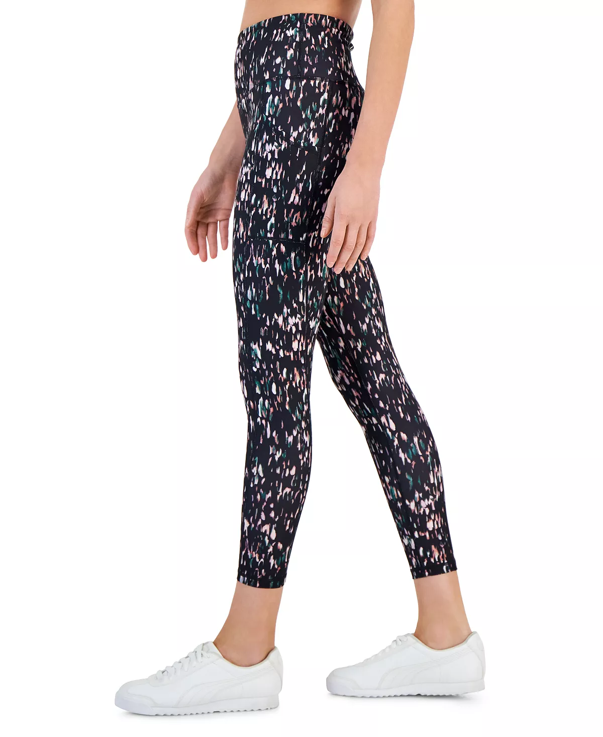 ID Ideology Women's Soft Sprint 7/8 Leggings, Created For Macy's 6 ID Ideology Women's Soft Sprint 7/8 Leggings, Created For Macy's - Image 4