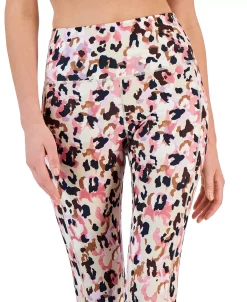 ID Ideology Petite Animal-Print Side-Pocket 7/8 Leggings, Created For Macy's -ADIDAS Shop 22965427 fpx 1
