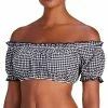Kate Spade New York Women's Off-The-Shoulder Check-Print Bikini Top -ADIDAS Shop 22998876 fpx