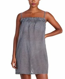Kate Spade New York Women's Cotton Check-Print Cover-Up Mini Dress