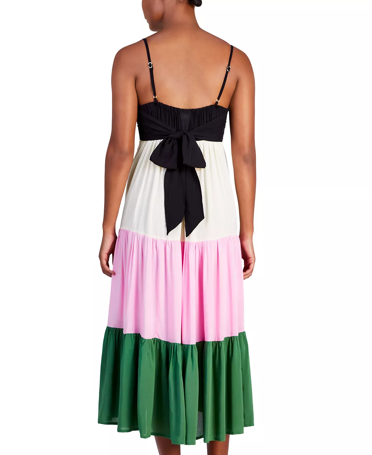 Kate Spade New York Women's Colorblocked Tiered Midi Dress Cover-Up 6 Kate Spade New York Women's Colorblocked Tiered Midi Dress Cover-Up - Image 4