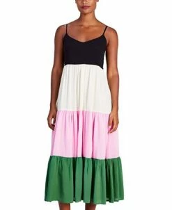 Kate Spade New York Women's Colorblocked Tiered Midi Dress Cover-Up 9 Kate Spade New York Women's Colorblocked Tiered Midi Dress Cover-Up -ADIDAS Shop 23013088 fpx