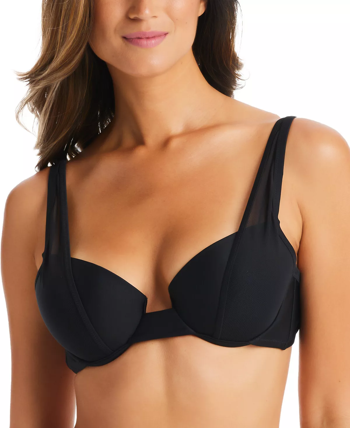 Bar III Natural Beauty Mesh Strap Sling Balconette Swim Top, Created For Macy's 5 Bar III Natural Beauty Mesh Strap Sling Balconette Swim Top, Created For Macy's - Image 3