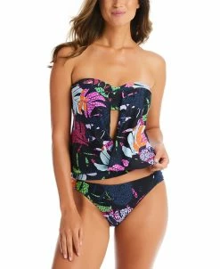 Bar III Paradise Palms Printed Tankini & Matching Bottoms, Created For Macy's