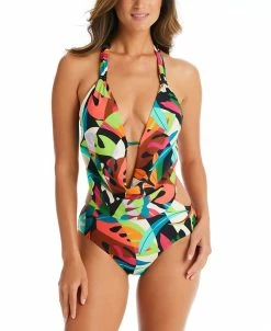 Bar III Women's Tropical Dreams Cowlneck One-Piece Swimsuit, Created For Macy's 11 Bar III Women's Tropical Dreams Cowlneck One-Piece Swimsuit, Created For Macy's -ADIDAS Shop 23033601 fpx