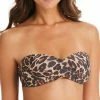 Bar III Women's Convertible Cheetah-Print Bandeau Bikini Top, Created For Macy's -ADIDAS Shop 23033887 fpx