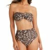 Bar III Each Cheetah Bandeau Bikini Top & High Waist Bottoms, Created For Macy's -ADIDAS Shop 23046036 fpx