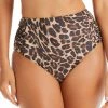 Bar III Women's Cheetah-Print High Waist Full Coverage Swim Bottoms, Created For Macy's -ADIDAS Shop 23046046 fpx