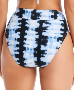 Bar III Women's Shibori Tie-Dyed High Waist Bikini Bottoms, Created For Macy's -ADIDAS Shop 23046472 fpx