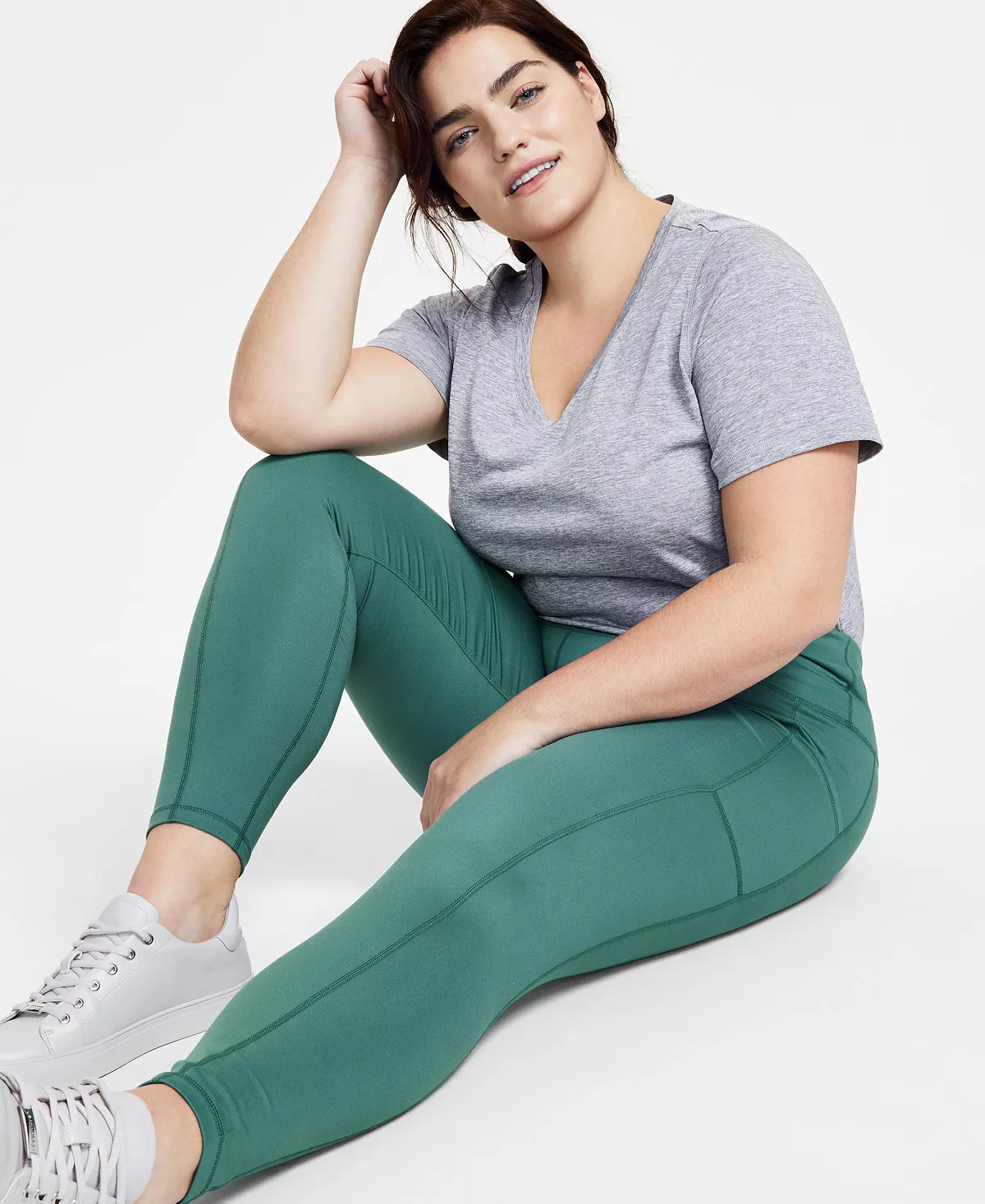 ID Ideology Women's Compression High-Waist Side-Pocket 7/8 Length Leggings, XS-4X, Created For Macy's 14 ID Ideology Women's Compression High-Waist Side-Pocket 7/8 Length Leggings, XS-4X, Created For Macy's - Image 12