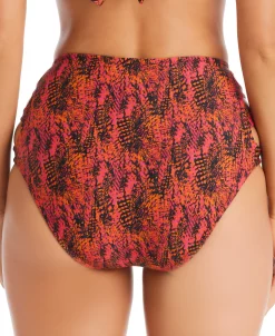 Bar III Women's Viper Snakeskin-Print High Rise Cut-Out Swim Bottoms, Created For Macy's -ADIDAS Shop 23047128 fpx