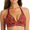 Bar III Women's Viper Snakeskin-Print Halter-Style Bikini Top, Created For Macy's -ADIDAS Shop 23047131 fpx