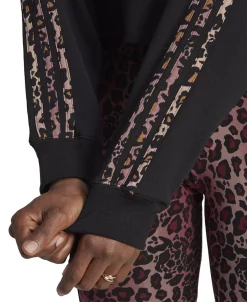 ADIDAS Women's Animal-Trim Logo-Print Cotton Hoodie -ADIDAS Shop 23149790 fpx