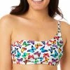 Salt + Cove Juniors' Fly By Print Asymmetrical Bikini Top, Created For Macy's -ADIDAS Shop 23149867 fpx