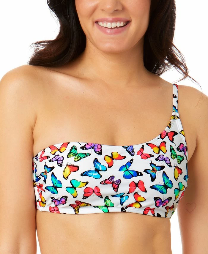 Salt + Cove Juniors' Fly By Print Asymmetrical Bikini Top, Created For Macy's 3 Salt + Cove Juniors' Fly By Print Asymmetrical Bikini Top, Created For Macy's