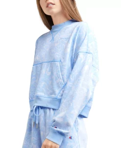 Champion Women's Campus-Print French Terry Crewneck Top -ADIDAS Shop 23524318 fpx