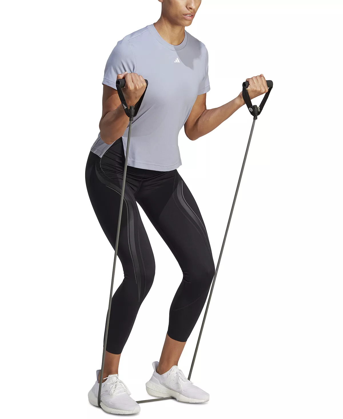 ADIDAS Women's Versatile Short-Sleeve Side-Slit Tee 5 ADIDAS Women's Versatile Short-Sleeve Side-Slit Tee - Image 3