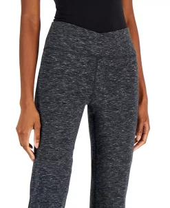 ID Ideology Petite Criss-Cross-Waistband Flare-Leg Pant, Created For Macy's -ADIDAS Shop 23568272 fpx