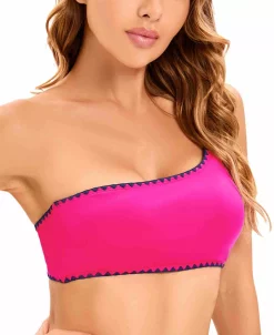 Lucky Brand Women's Shell-Stitch Asymmetric Swim Top -ADIDAS Shop 23577941 fpx