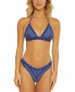 Becca ETC Women's Color Play Printed Bikini Top & Hipster Bottoms