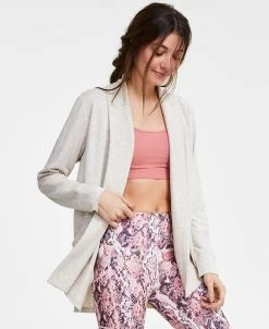 ADIDAS Shop 19 ID Ideology Women's Butter French Terry Cardigan, Created For Macy's