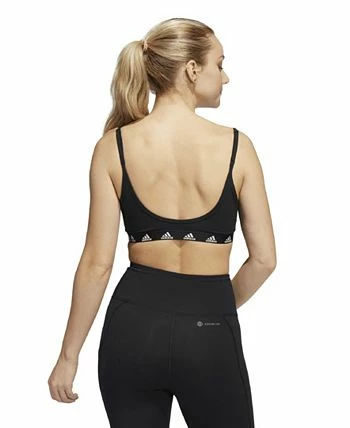 ADIDAS Women's Purebare Light-Support Scoop Neck Sports Bra, HA0067 4 ADIDAS Women's Purebare Light-Support Scoop Neck Sports Bra, HA0067 - Image 2