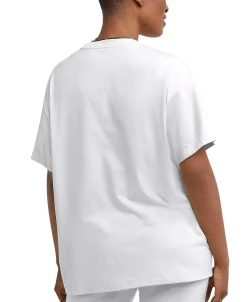 Champion Women's Classic Oversized Crewneck Logo Tee -ADIDAS Shop 23657716 fpx