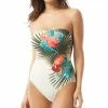 Vince Camuto Women's Printed Convertible Bandeau-Top One-Piece Swimsuit -ADIDAS Shop 23683810 fpx