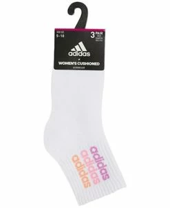 ADIDAS Women's 3-Pk. Sport Linear 2 High Quarter Socks -ADIDAS Shop 23718005 fpx