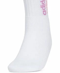 ADIDAS Women's 3-Pk. Sport Linear 2 High Quarter Socks -ADIDAS Shop 23718008 fpx