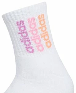 ADIDAS Women's 3-Pk. Sport Linear 2 High Quarter Socks -ADIDAS Shop 23718010 fpx