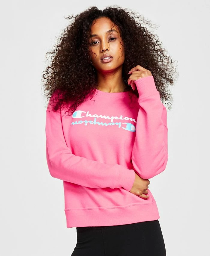 Champion Women's Powerblend Graphic-Print Sweatshirt 3 Champion Women's Powerblend Graphic-Print Sweatshirt