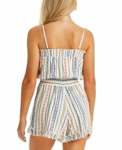 Jessica Simpson Women's Stripe It Up Cover-Up Romper -ADIDAS Shop 23768539 fpx